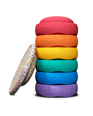 Stapelstein Rainbow met Super Confetti Balance Board Classic