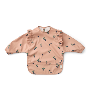 Liewood Merle Printed Cape Bib | Berry / Pale Tuscany